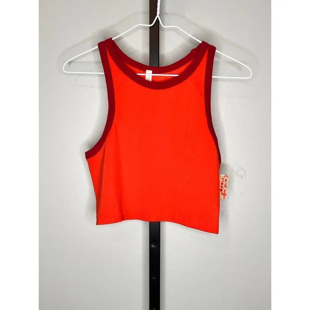 Free People Go To Colorblock Flame Combo Tank NWT Size XL